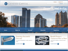 Tablet Screenshot of genesis-capital.com